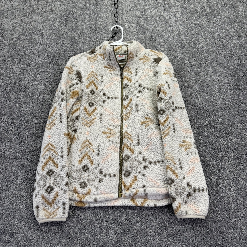Avalanche Fleece Jacket Womens S White Aztec Full Zip Outdoor Supply Company
